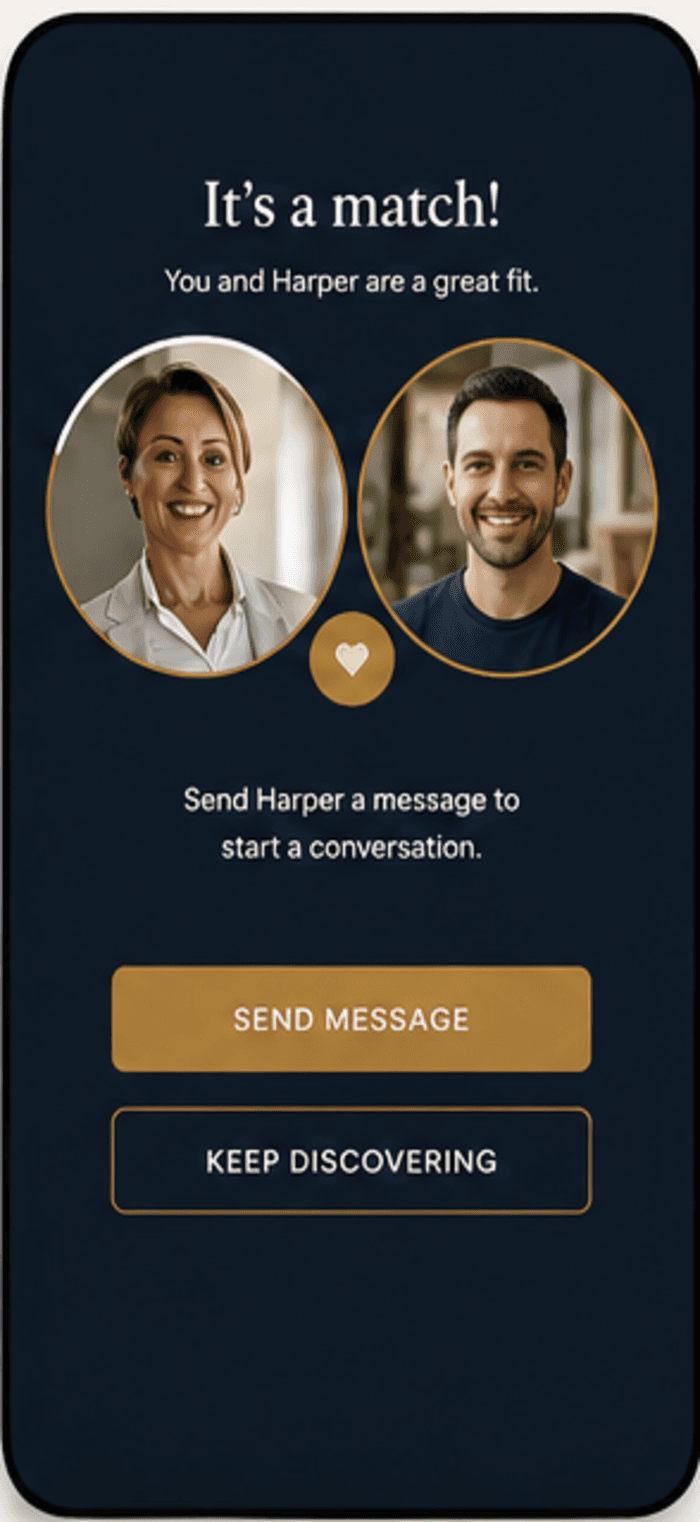 Private Agent app — a buyer matches with their agent